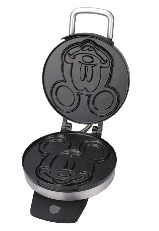 Máquina de Waffles Disney Mickey - 7 Waffles, 800W, 120V - Máquina